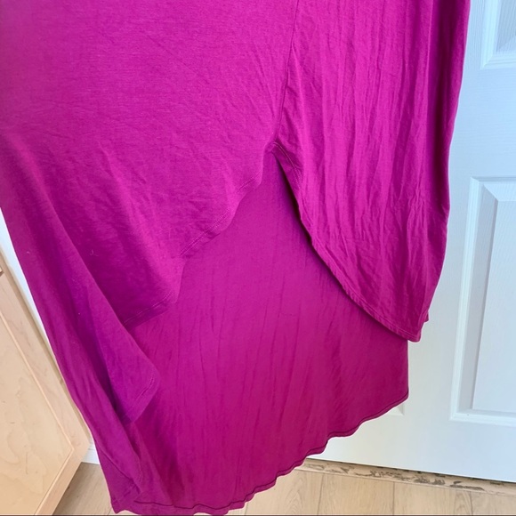 Urban Outfitters Purple Orchid Magenta Plunging V-Neck High Low Maxi Dress - Picture 4 of 5